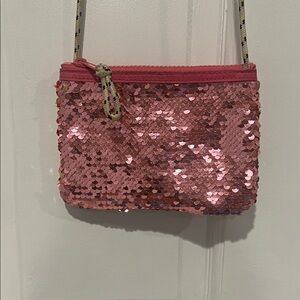 Pink Sequin girls purse